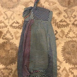 Single strap, gingham dress from Anthropologie